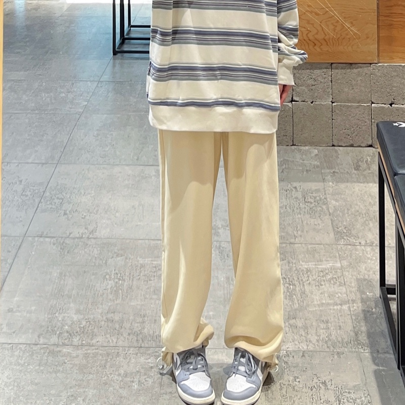 Quần dài SUXI lưng cao đơn giản phối dây rút thời trang trẻ trung cho nữ