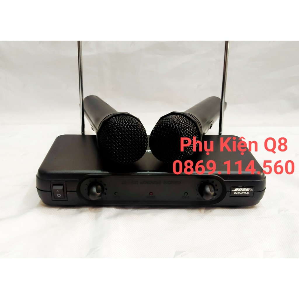 Micro không dây WR-206 (đầu thu lớn - 02 mic)