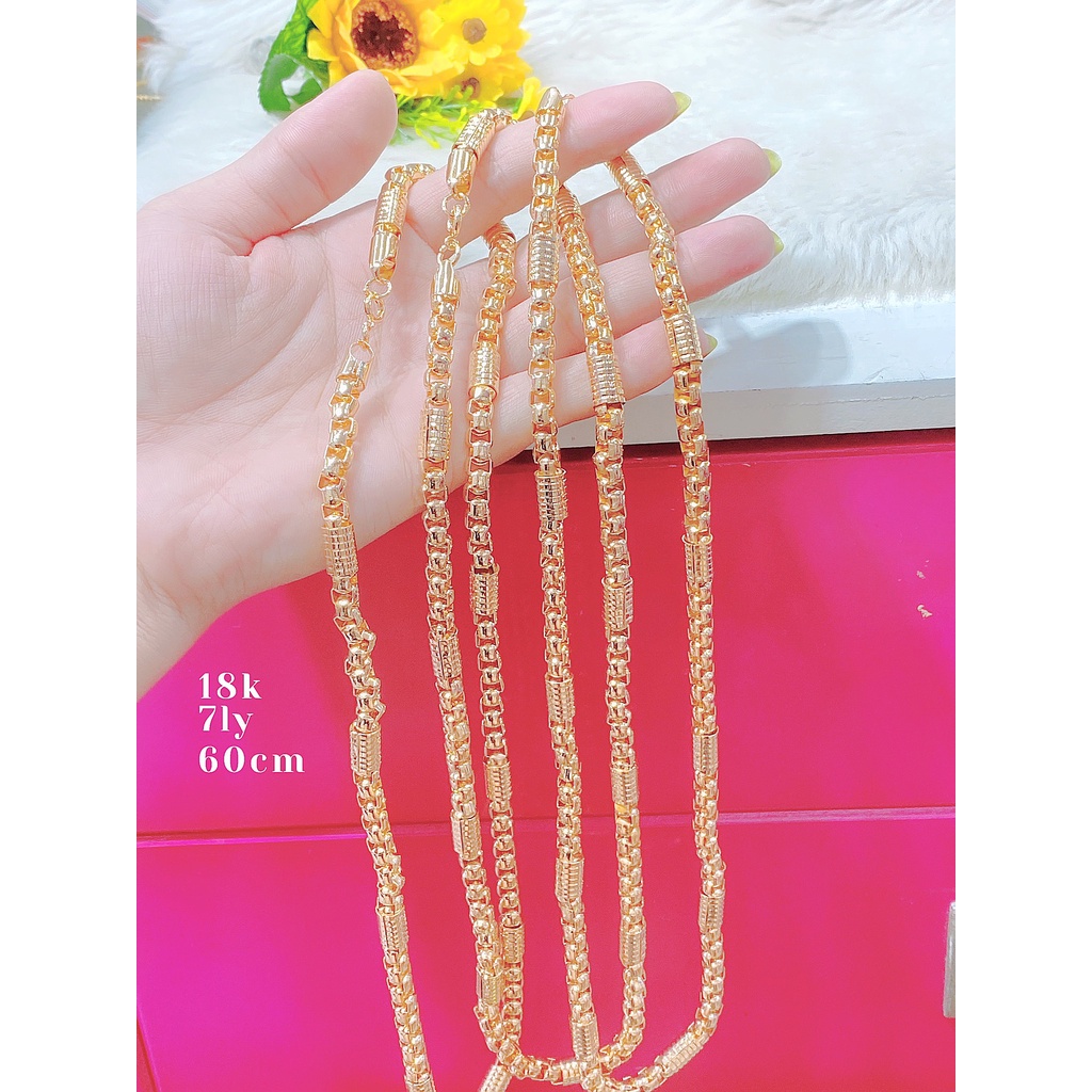 UHA  - Dây chuyền nam mạ vàng 18K cao cấp (giá tốt nhất) DC55