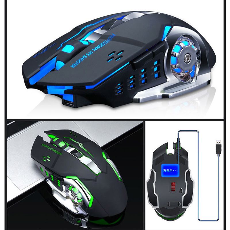 Chuột Cơ Chơi Game 2 4G USB Có Đèn Nền Cho PC