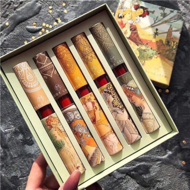 Bộ 5 thỏi son kem lì Minijumie mềm mịn chất lượng