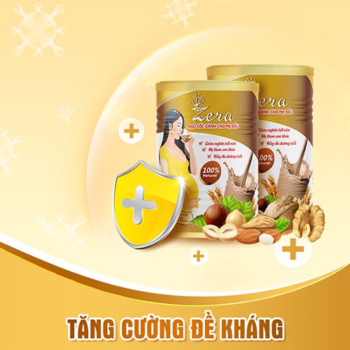 Bột Ngũ Cốc Dinh Dưỡng Dành Cho Mẹ Bầu Zera - Giảm Nghén Hết Nôn - Mẹ Thon Con Khỏe - Đầy Đủ Dưỡng Chất - Tặng Vòng Dâu