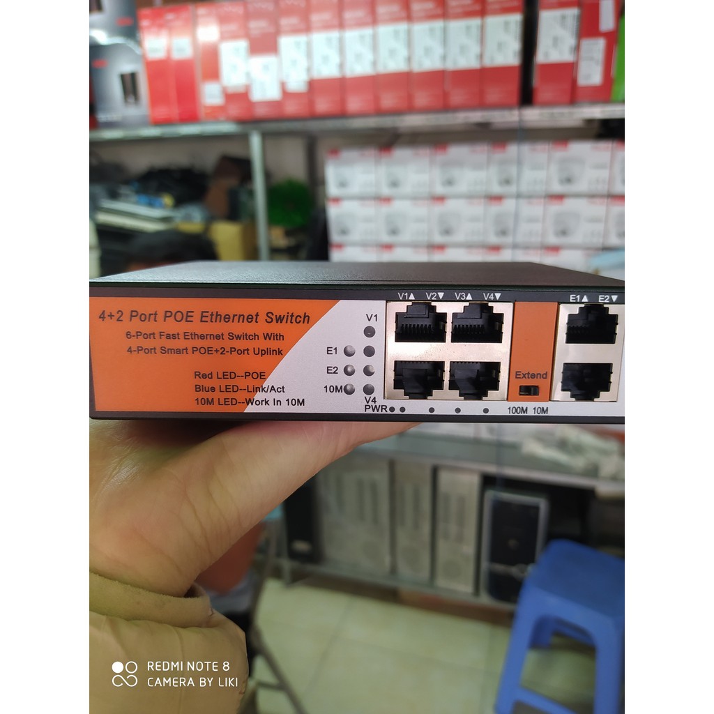 Switch POE 4 cổng chạy Camera IP POE