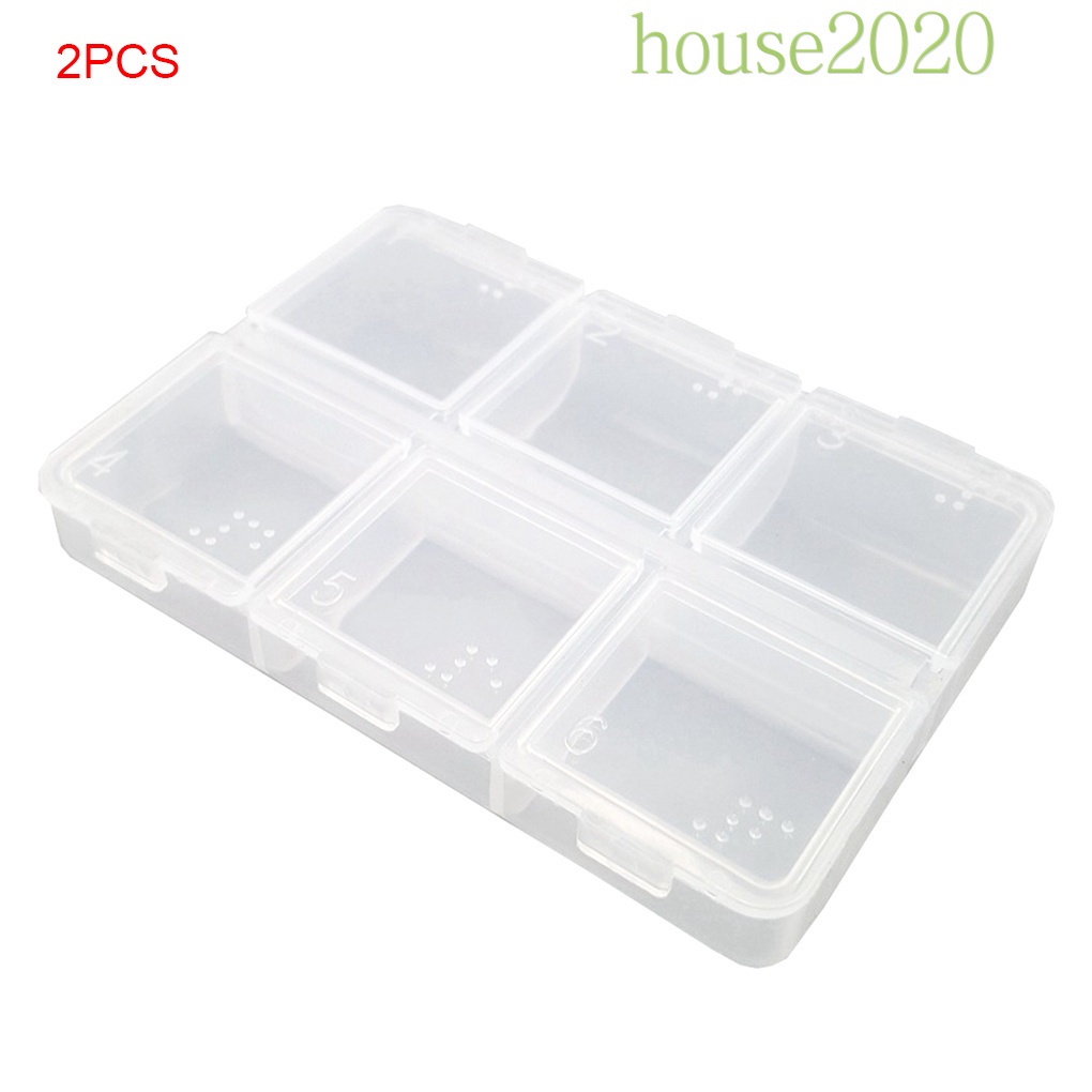 Set 2 hộp đựng 6 ngăn đa năng tiện dụng khi du lịch
