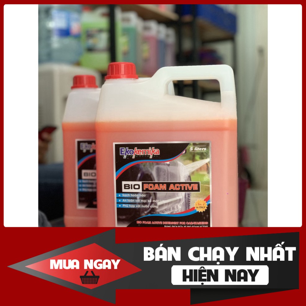 NƯỚC RỬA XE ĐẬM ĐẶC BIO FOAM ACTIVE CHÍNH HÃNG EKOKEMIKA 5L
