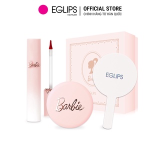 Combo Barbie Girl - 1 Son Kem Lì 4.3g+ 1 Phấn Phủ 9g + 1 gương 5g+ Hộp Barbie 7g - Eglips Official Store