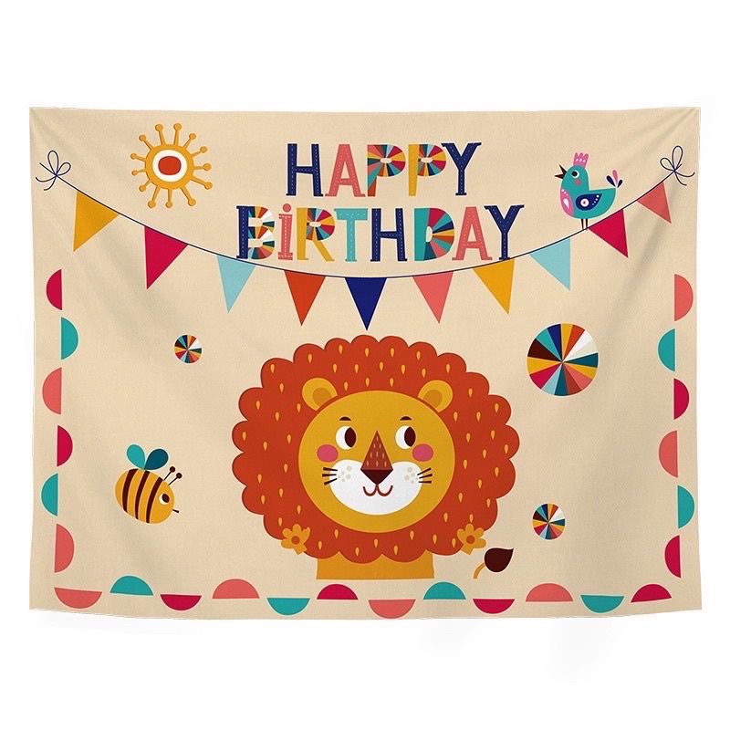 Phông nền trang trí sinh nhật phong cách hàn quốc