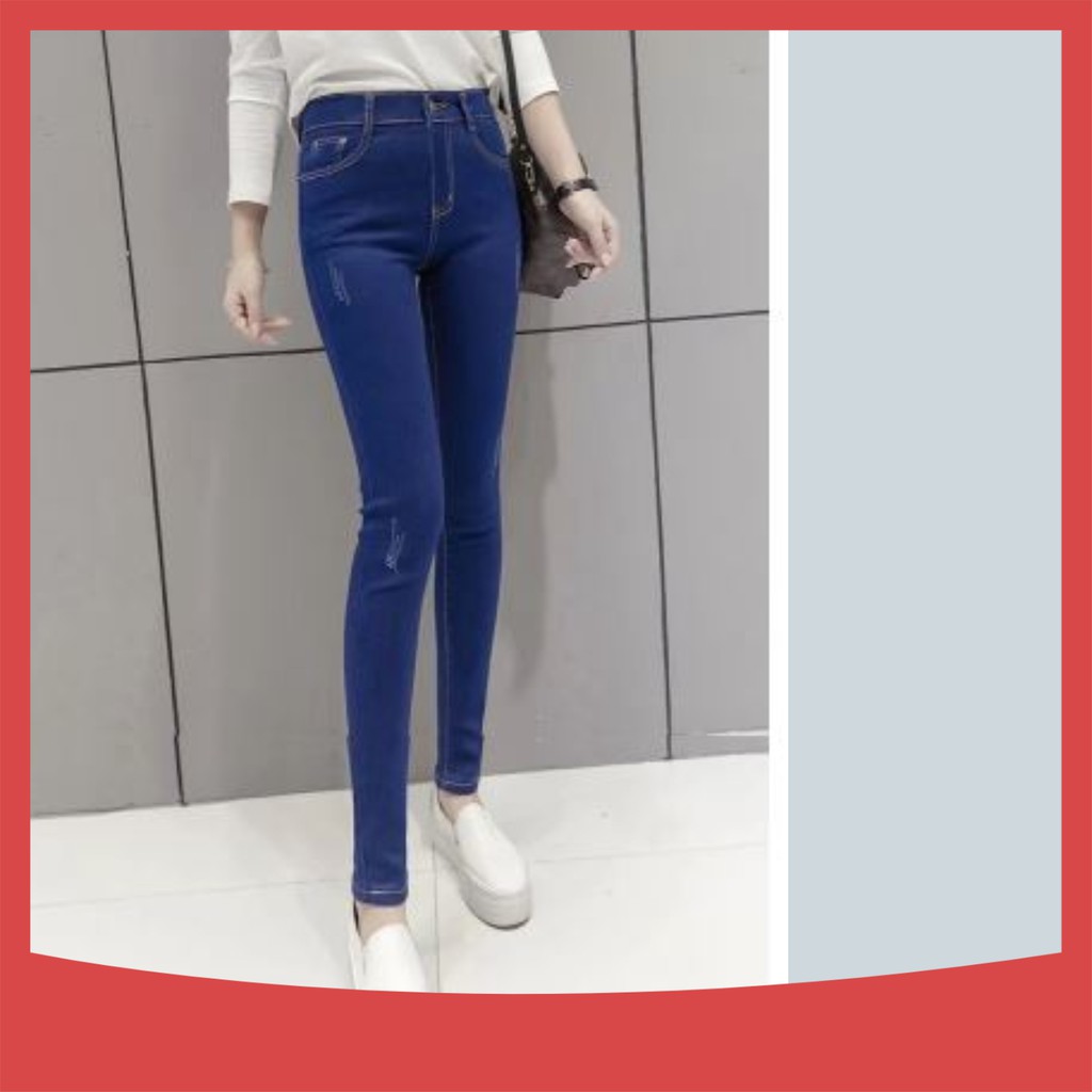 Quần Jean Nữ Ulzzang🍎FREE SHIP🍎 Giảm 5k nhập mã [ QUAN BO ] quần ống bó cạp cao kiểu dáng Hàn Quốc Q13 | BigBuy360 - bigbuy360.vn