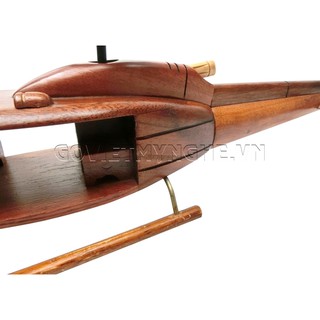 Mô Hình Máy Bay Trực Thăng Gỗ UH - 1