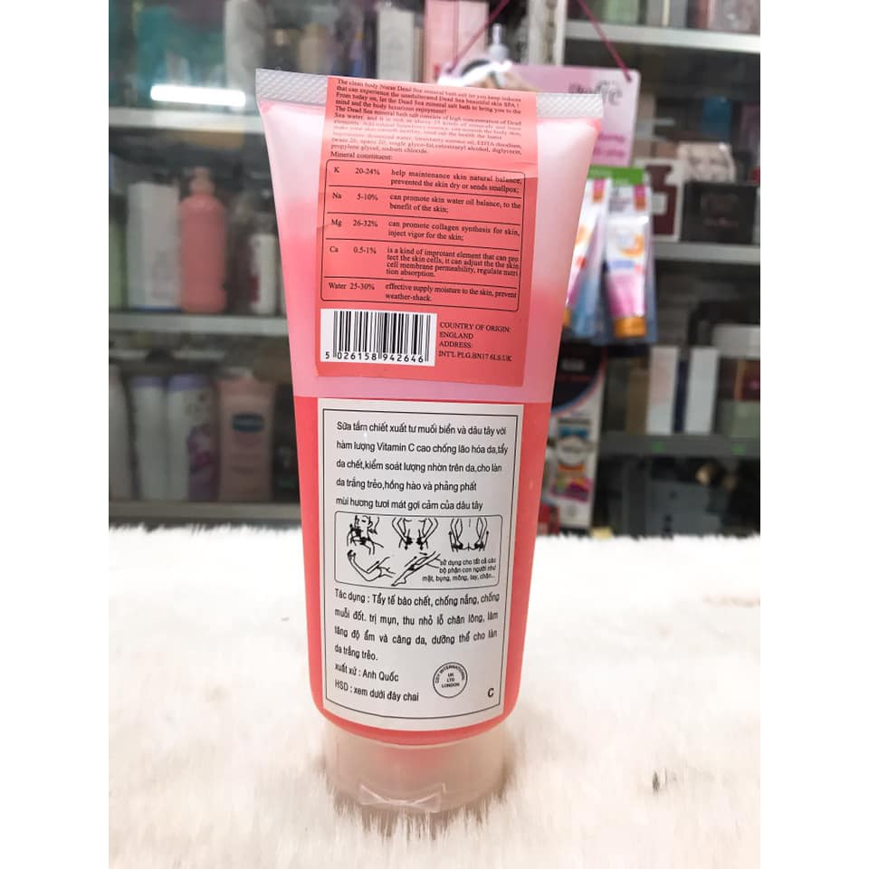 MUỐI TẮM TẨY TẾ BÀO CHẾT CDY PREMIUM FRUIT SORBET BODY MASSAGE SALT 500G CHÍNH HÃNG ĐỦ MÙI