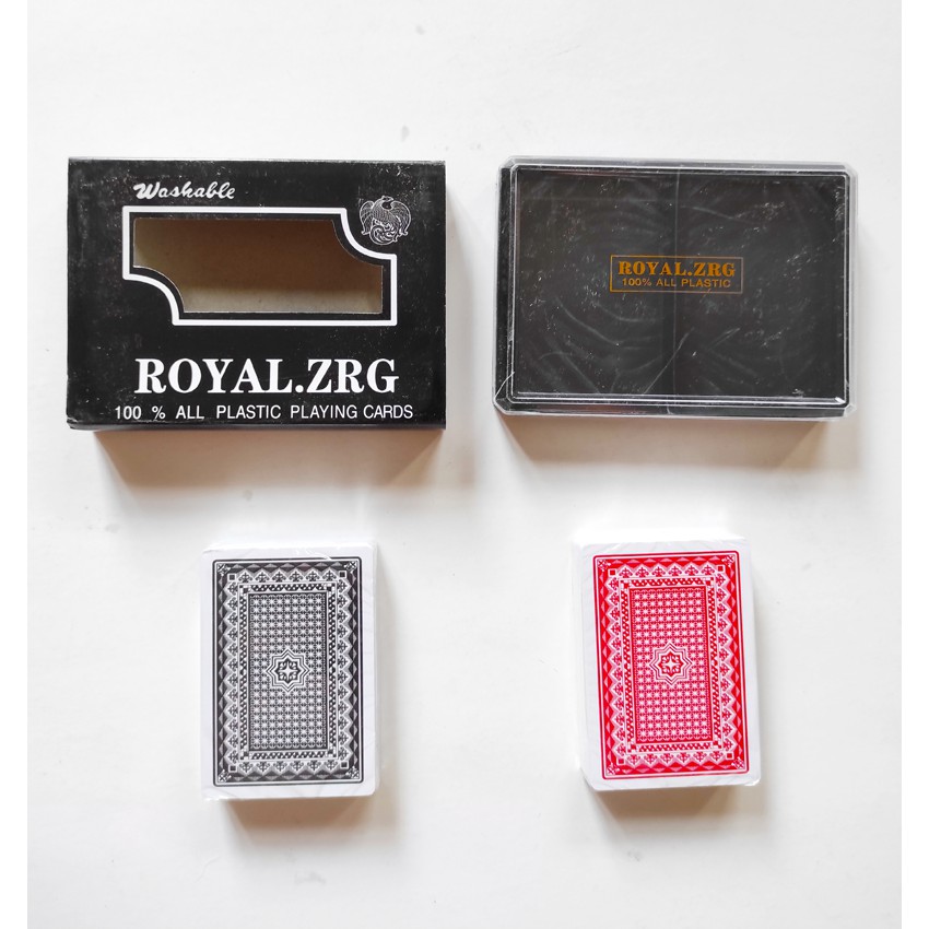 Set Bộ Bài Tây Nhựa Poker Nhám Chống Trơn Royal.ZRG 100% Plastic (BN 20)