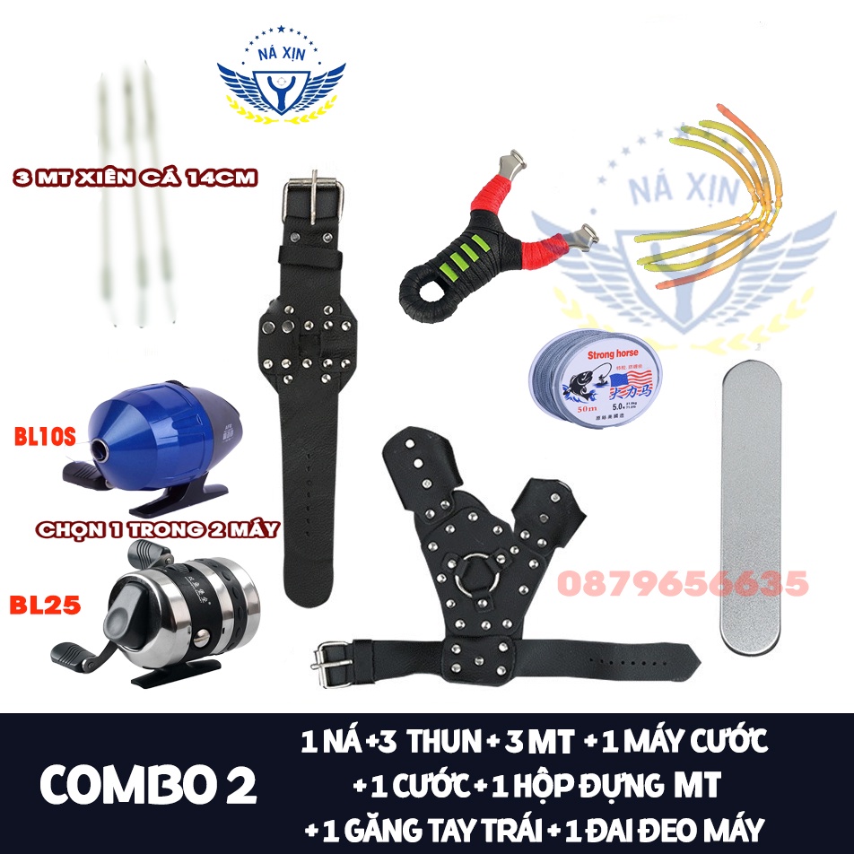 Ná Câu Cá, Dây Thun Tròn, Ná Bắn Cá Máy BL25,Chất Liệu Chuẩn Inox 304 Nguyên