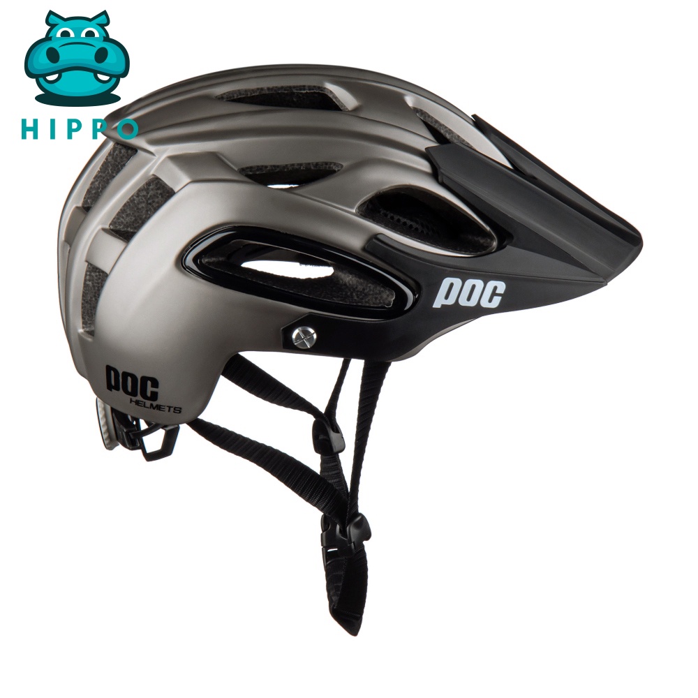 Mũ bảo hiểm xe đạp thể thao chuyên nghiệp Poc 07 siêu nhẹ thoáng khí màu xám - HIPPO HELMET