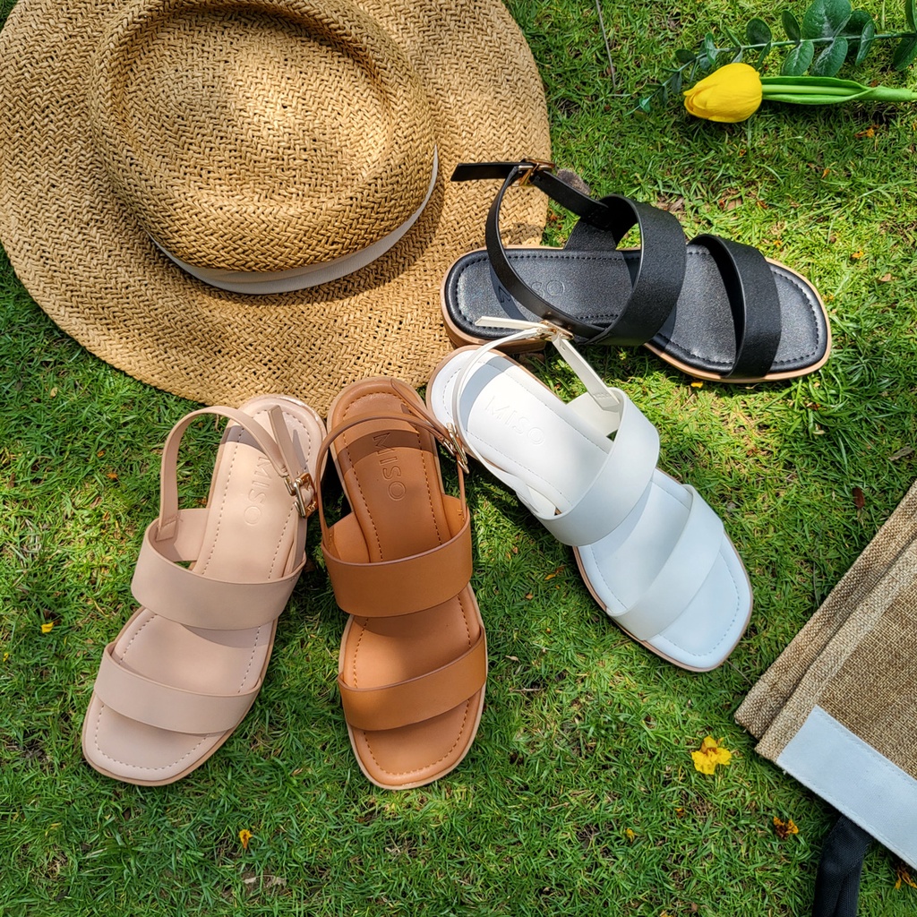 Giày Sandal Đế Bệt Quai Ngang Miso Nữ M039