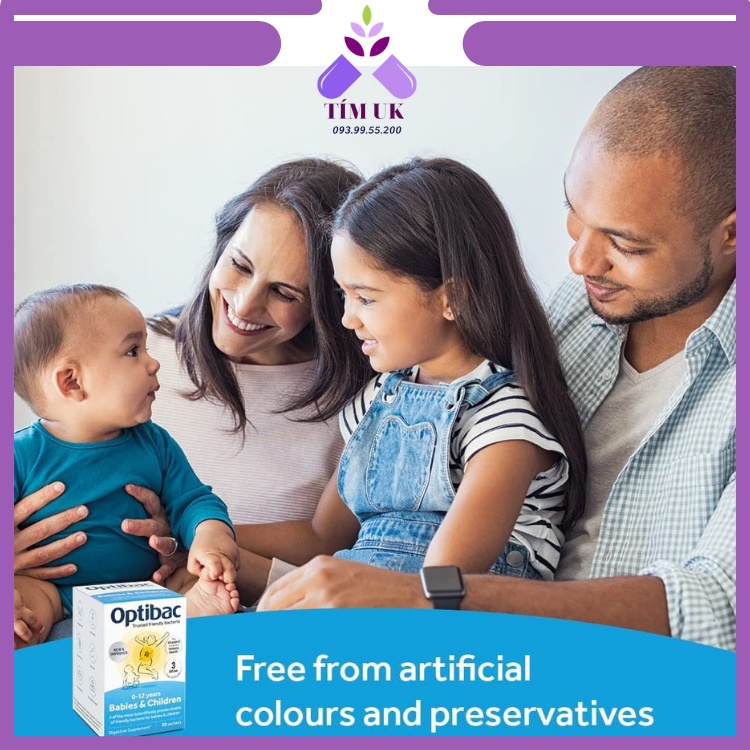 Men Vi Sinh Optibac Cho Trẻ Từ 0-12 tuổi Optibac Probiotics for Babies & Children 10 Sachets