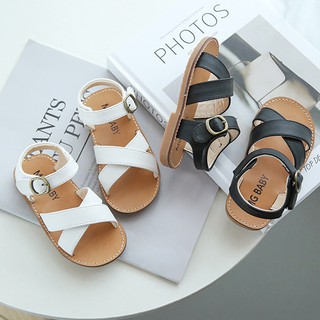 Giày sandal bé gái sandal quai hậu bé gái thời trang cao cấp MG quai chéo đơn ( V-538 )
