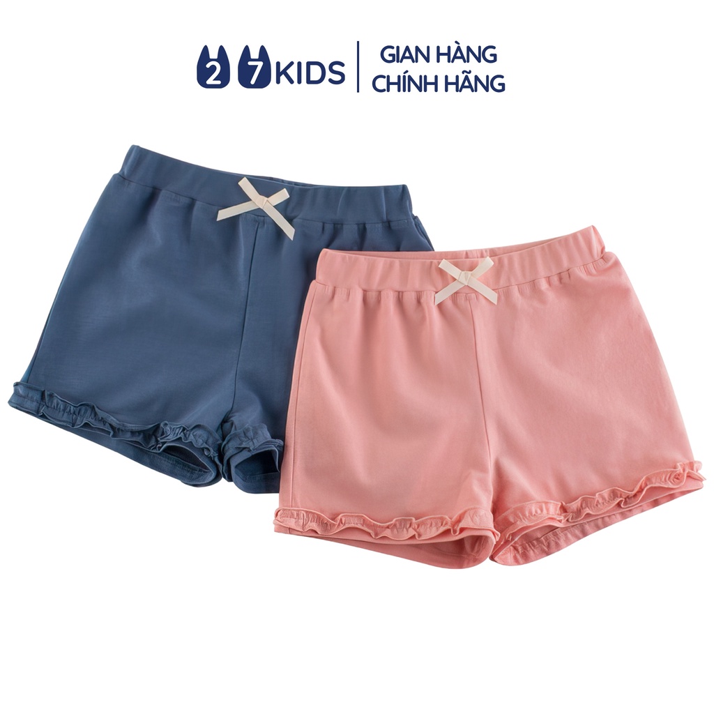 Quần short bé gái 27Kids 27Home sooc đùi mềm nữ mềm mỏng mát cho trẻ từ 2-10 Tuổi GSPS3