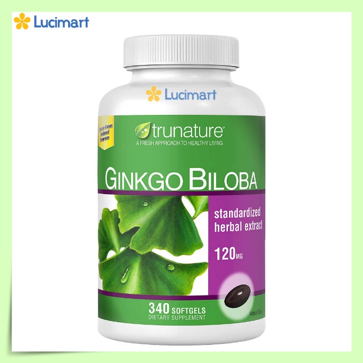Viên uống bổ não Ginkgo Biloba 120mg hũ 340 viên [Hàng Mỹ hạn dùng 2024]