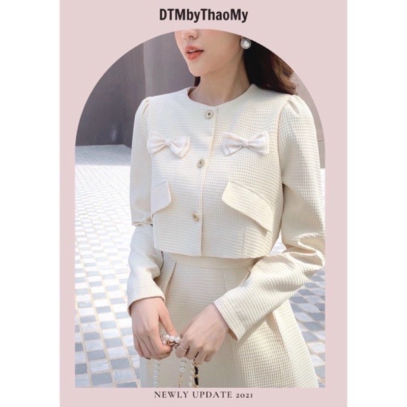 Mina Top - Áo pha cổ xoắn thiết kế