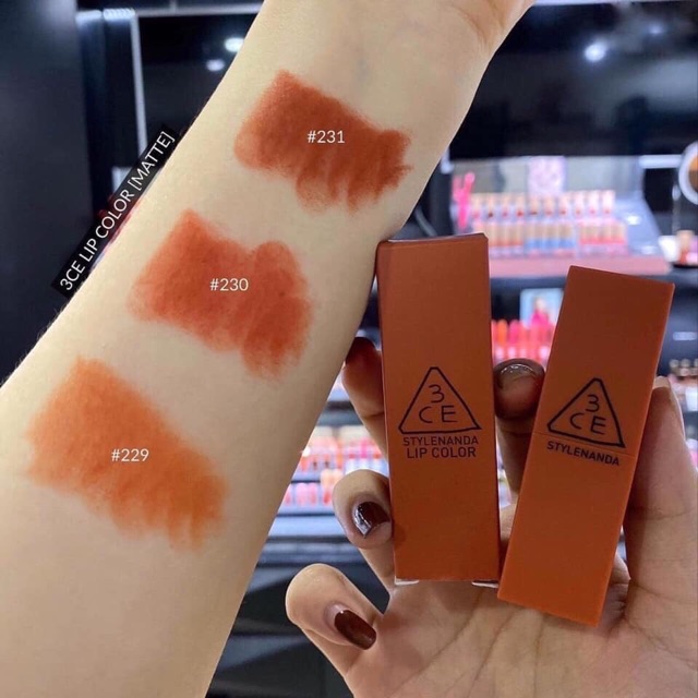 Son Li 3ce Matte Lip Color 230 Kytaly Cam đỏ đất Shopee Việt Nam