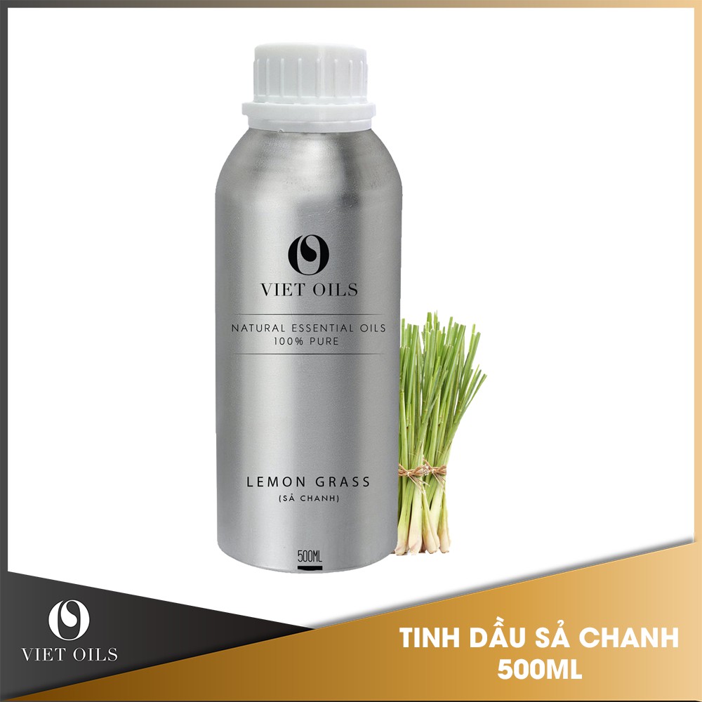 Tinh Dầu Sả Chanh Viet Oils Dung Tích Lớn 500ml - Tinh Dầu Thiên Nhiên Nhập Khẩu