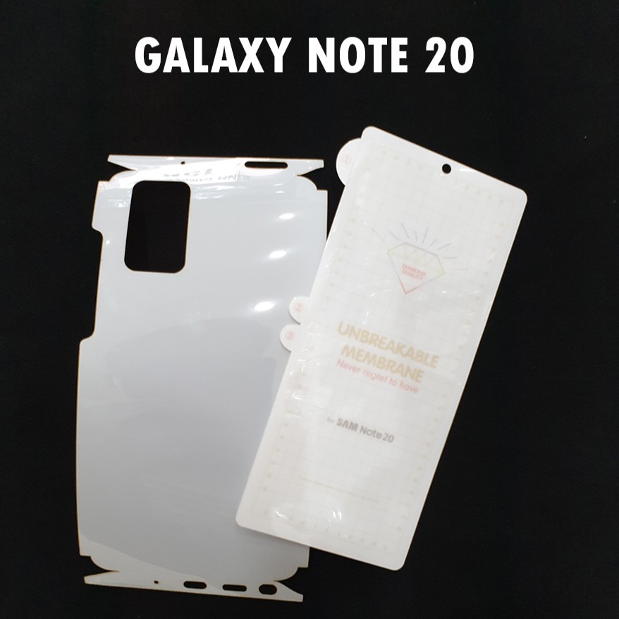 Bộ miếng dán PPF Galaxy Note 20 chống trầy xước
