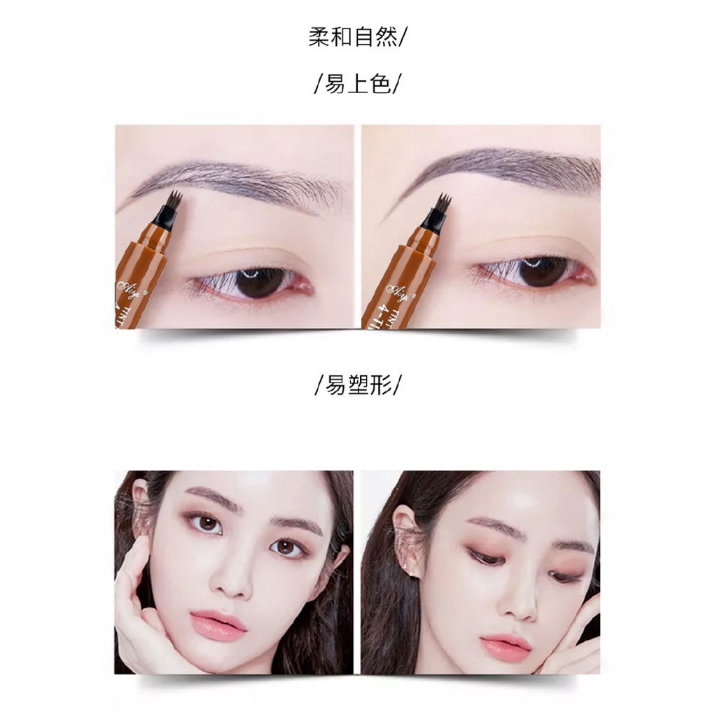 Bút kẻ lông mày đầu 4 chấu lâu trôi chống thấm nước