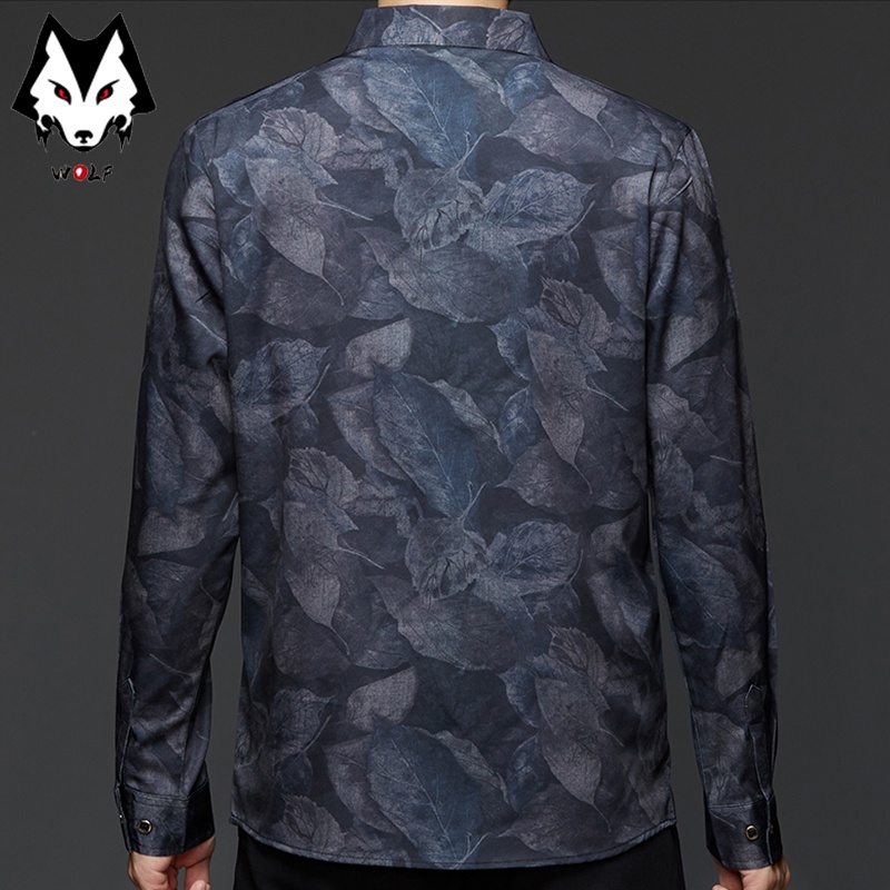 Áo sơ mi dài tay với 2 màu tùy chọn cho nam