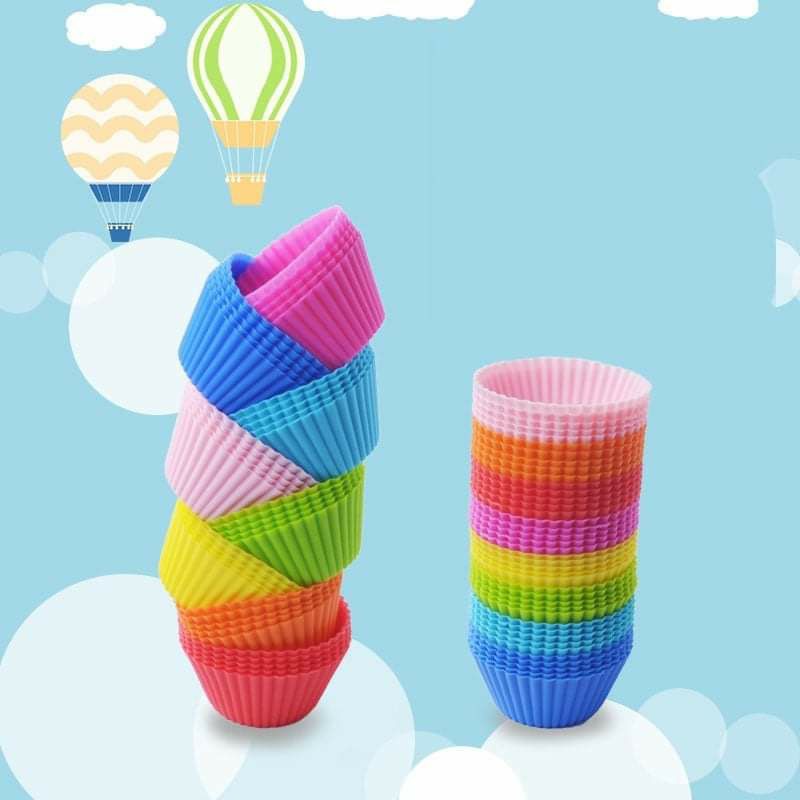 [10 mẫu] Khuôn silicone cupcake cho bé ăn dặm, tái sử dụng nhiều lần