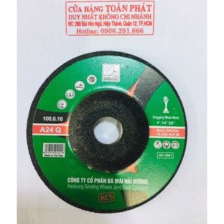Đá mài sắt, inox Hải Dương (size 100mm) size 10.6.16