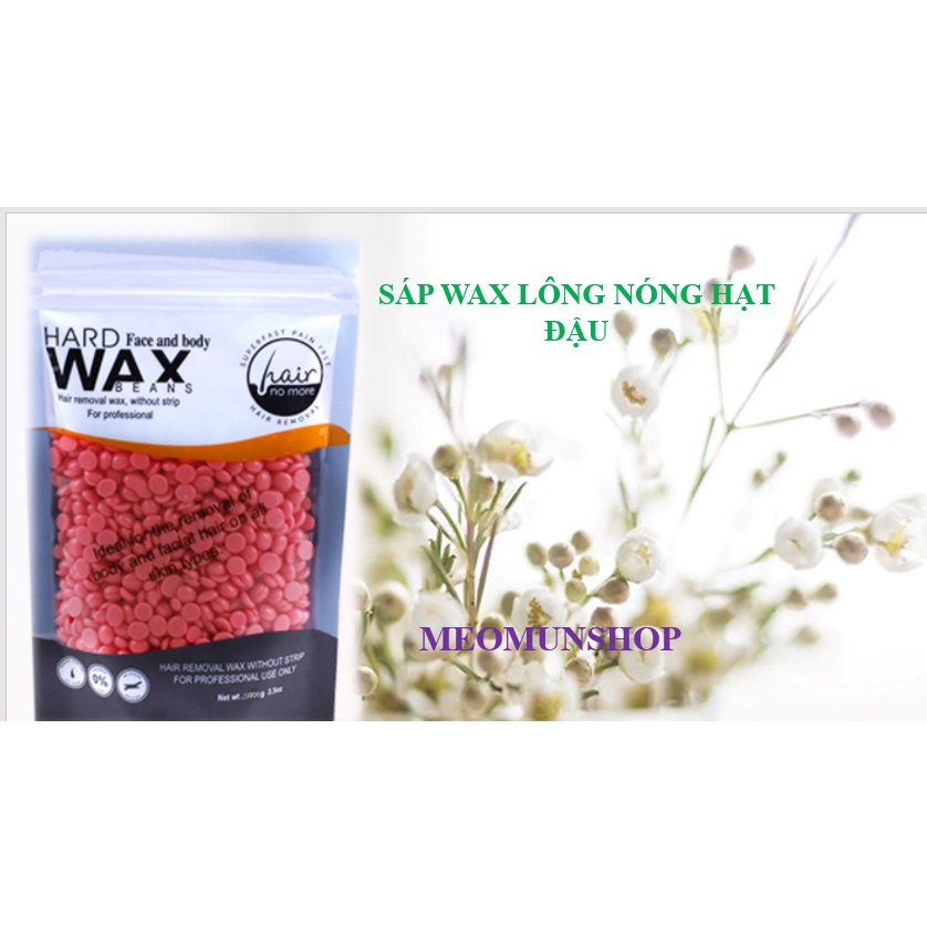 (Free que gỗ) Sáp wax lông nóng dạng hạt đậu Viên Hard Wax Beans 100g