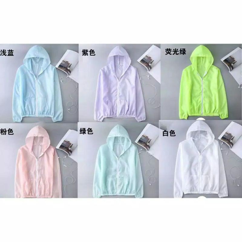 Áo Khoác Chống Tia Uv / Nước / Bụi Kiểu Hàn Quốc Cá Tính