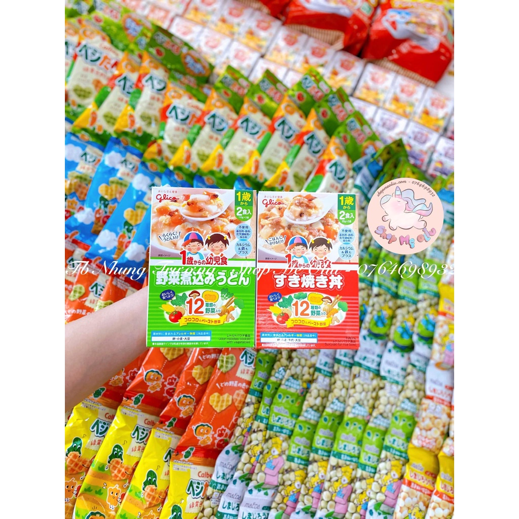 Cháo / Súp /Mì ống Glico Nhật Bản cho bé từ 12 tháng tuổi