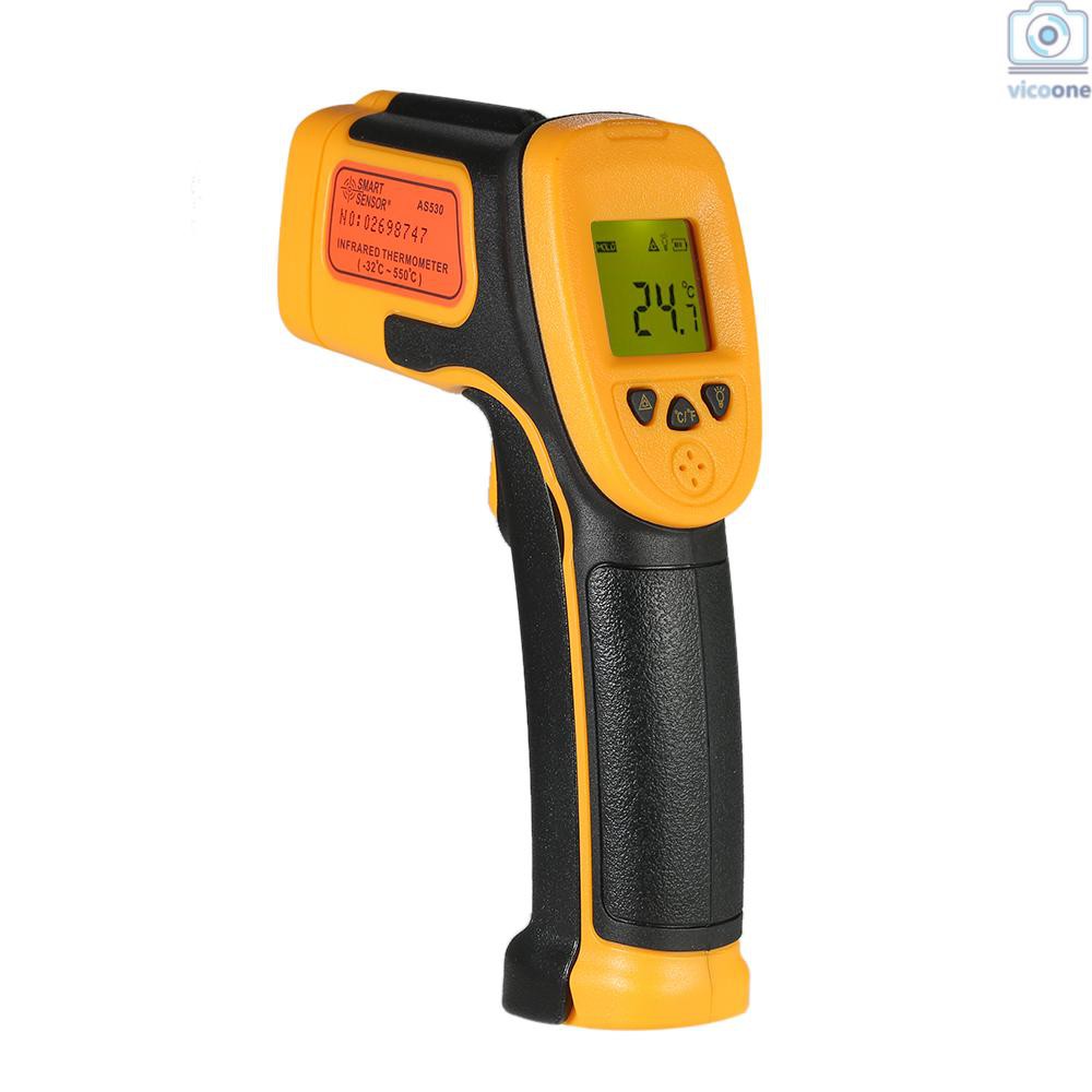 🔨  SMART SENSOR Mini Handheld Non-contact LCD Infrared Thermometer -32~550°C/-26~1022°F 12:1 Temperatur