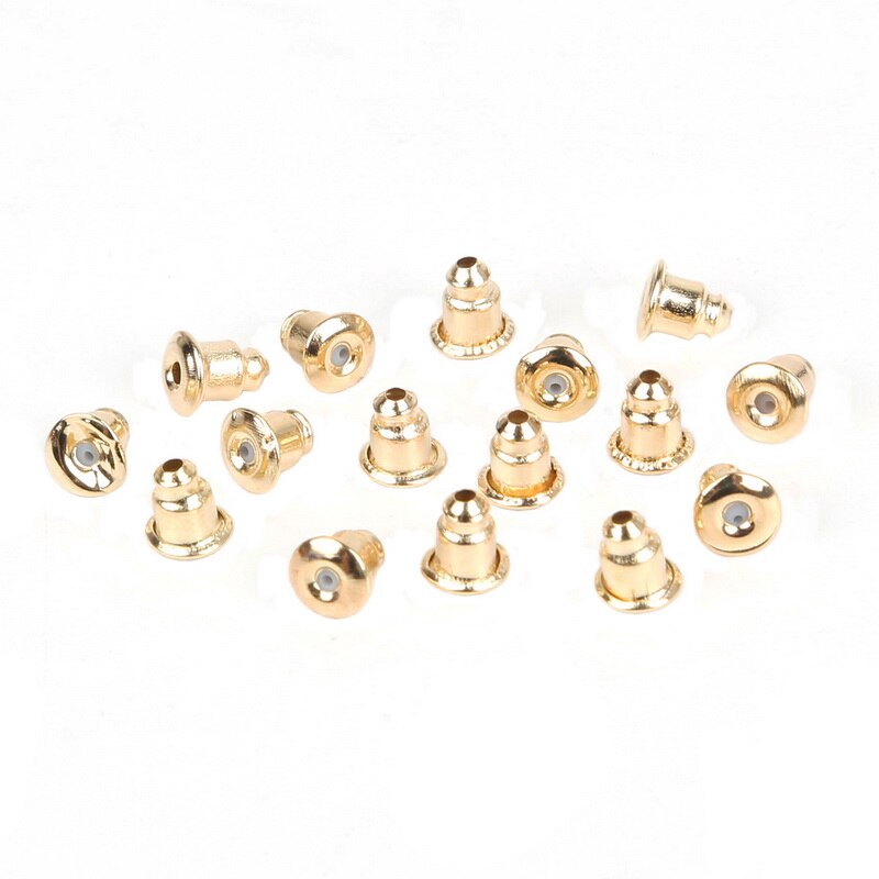 Bộ 200 nút chặn bông tai thủ công kích thước 5x6mm