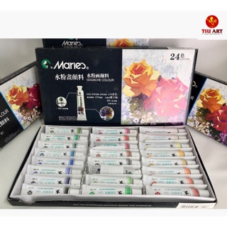 Màu Gouache Marie's (Bộ 18m/24m/36m) dạng tuýp