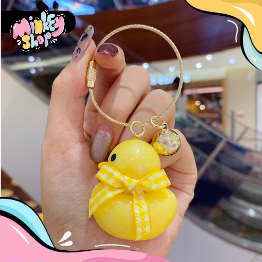 Móc Khóa Đẹp Hình Vịt Cute phụ kiện Túi Xách dễ thương -Minkey