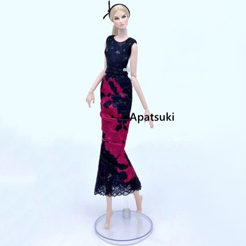 Thời Trang set Áo Và Chân Váy Xinh Xắn Cho Búp Bê barbie Tỉ Lệ 1 / 6