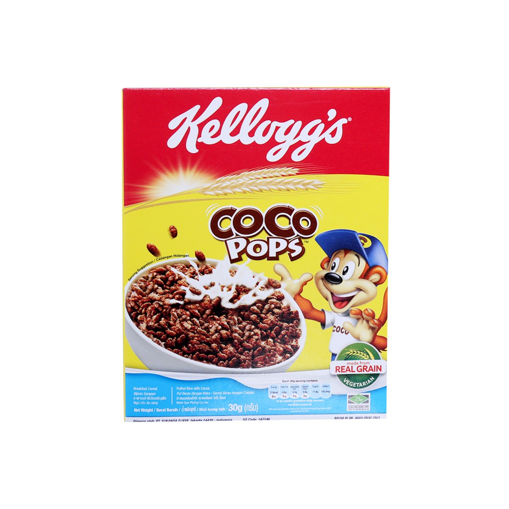 Ngũ cốc ăn sáng Kellogg's Coco Pops 30g | BigBuy360 - bigbuy360.vn