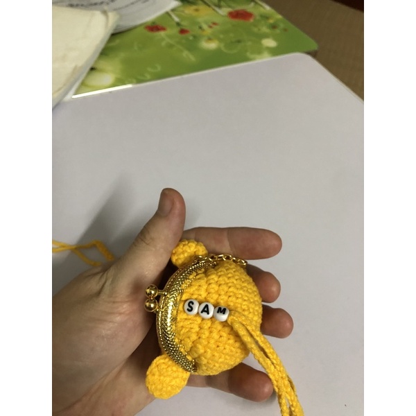 Túi đựng tỏi cho bé sơ sinh bằng len handmade nhiều mẫu hình con mèo