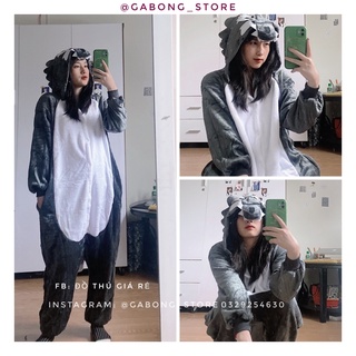 🐺 ẢNH THẬT 🐺 set bộ đồ thú bông hình sói xám cực cool