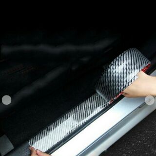 Nẹp bước chân carbon chống trây xước cho xế yêu bản rộng 3cm-5cm-7cm phù hợp xe ô tô Sub suv