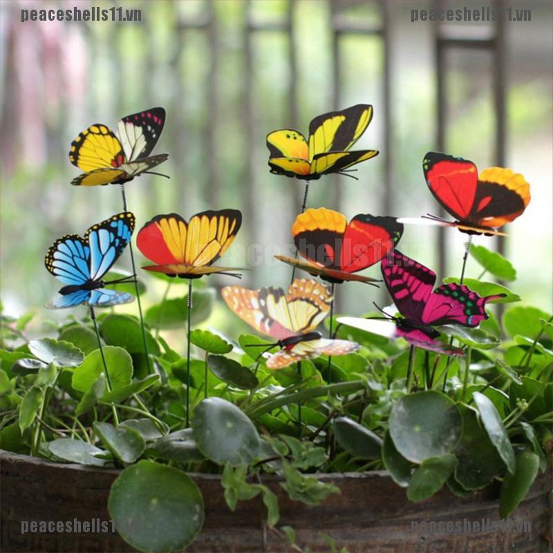 BUTTERFLY Set 15 Bươm Bướm Giả Trang Trí Sân Vườn