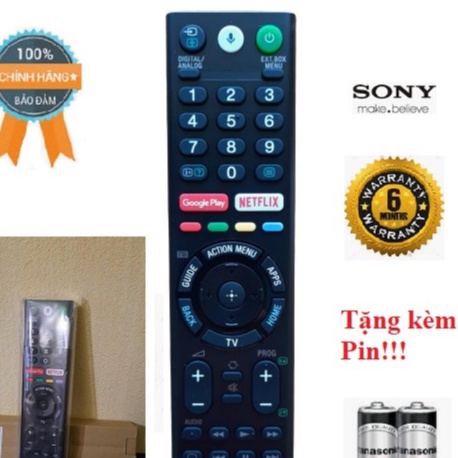 Remote Điều khiển tivi Sony giọng nói RMF-TX200P- Hàng mới chính hãng Full Box 100% Tặng kèm Pin