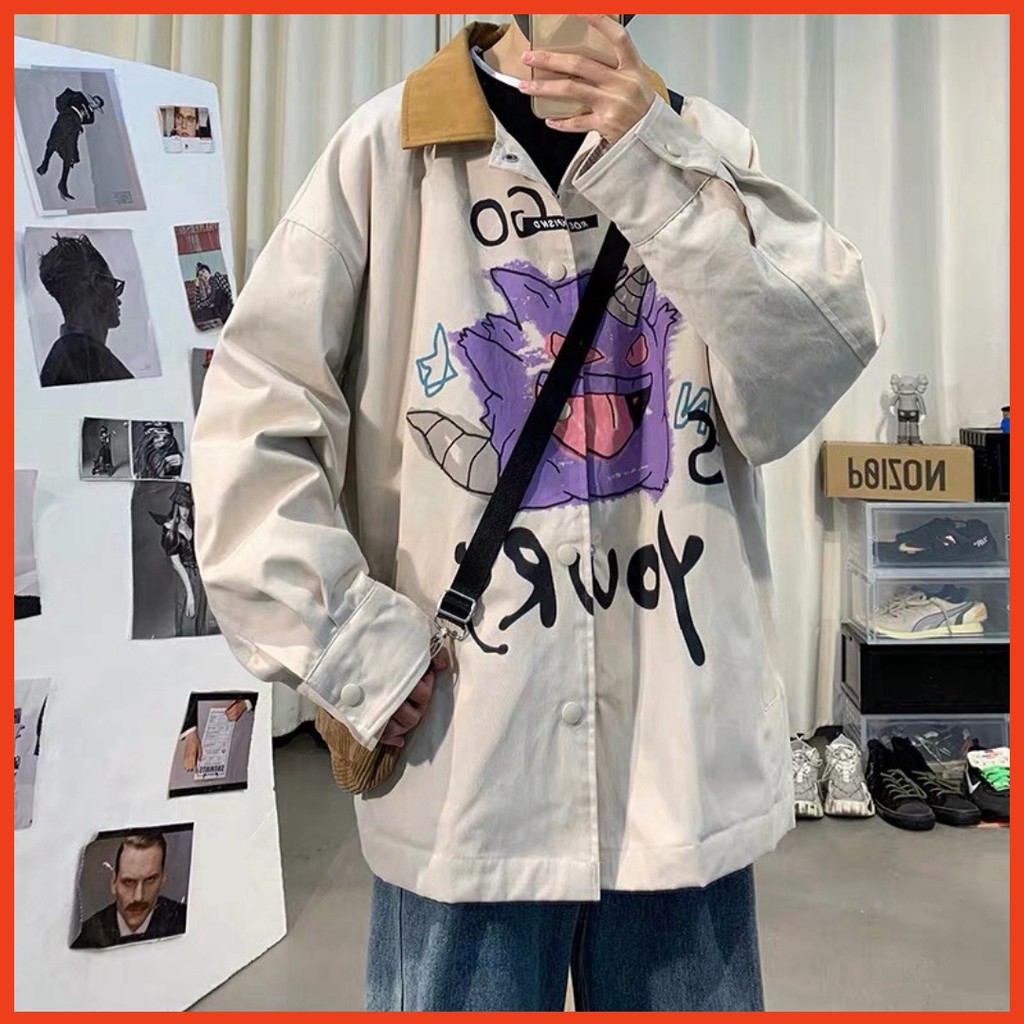 𝗡𝗘𝗪 𝗔𝗥𝗥𝗜𝗩𝗔𝗟  Áo khoác sơmi kaki unisex form rộng  Wind Go Your ulzzang Wind