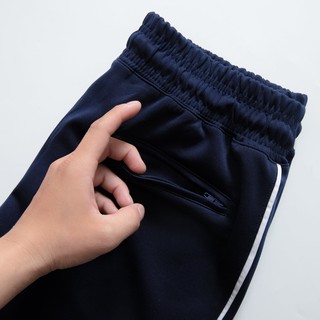 Quần thun poly co giãn 4 chiều QPL01 Xanh đen - Mengo