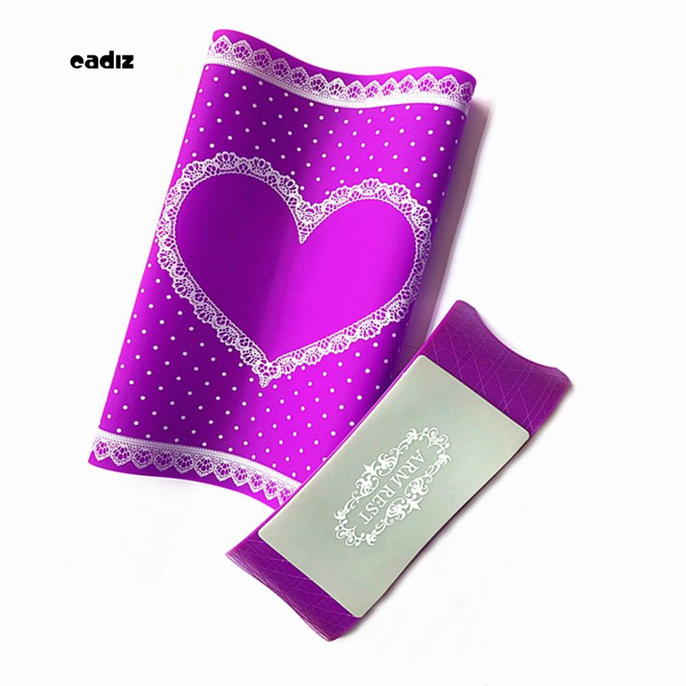 [Hàng mới về] Thảm Silicon và gối đệm cổ tay hỗ trợ làm móng tiện lợi chất lượng cao