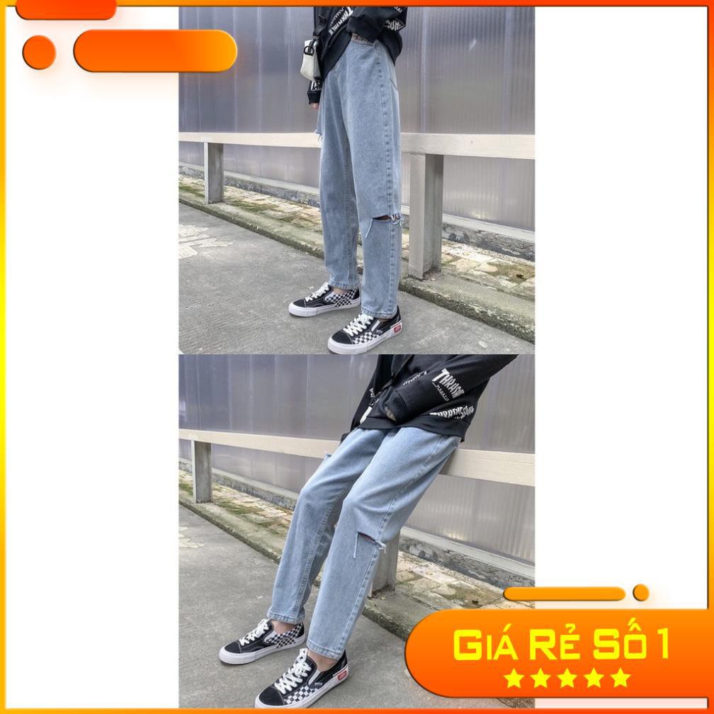 Baggy Style Quần Jeans Baggy Dáng Rách Cạnh 2021 tại Thế Giới Quần Jeans Nam đẹp ྇