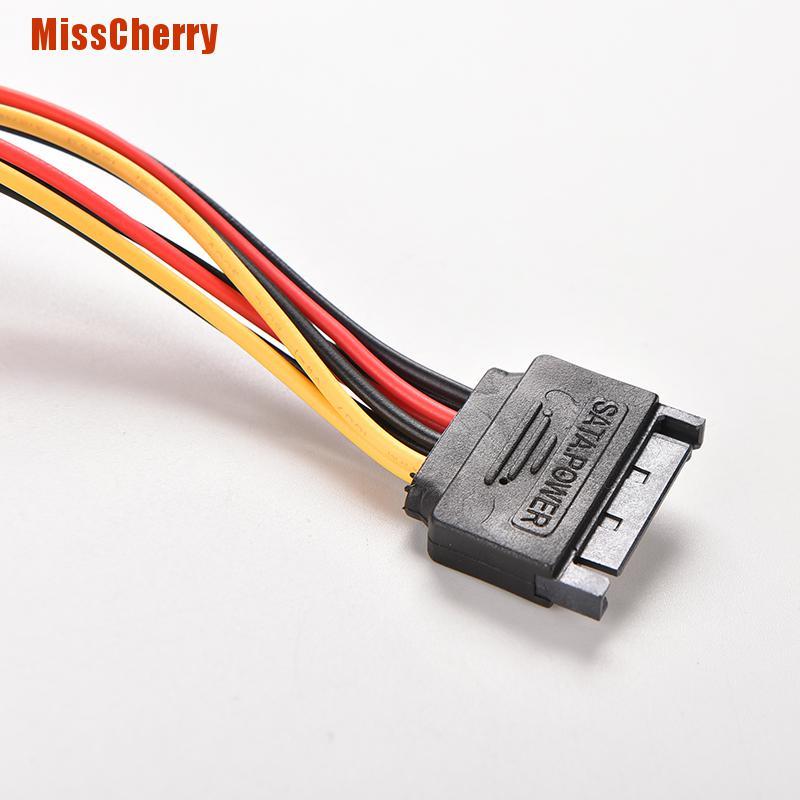 (Hàng Mới Về) Dây Cáp Nguồn 15 Pin Sata Male Sang Sata Female 1: 2