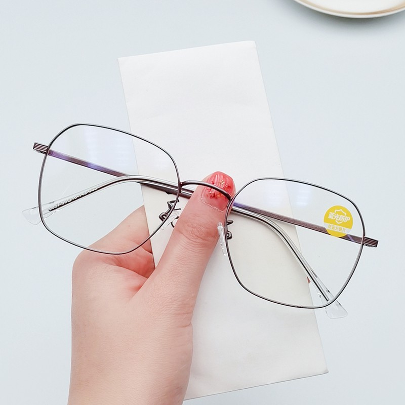 Mắt Kính Gọng Vuông Oversize Phong Cách Hàn Quốc Cho Nam Và Nữ